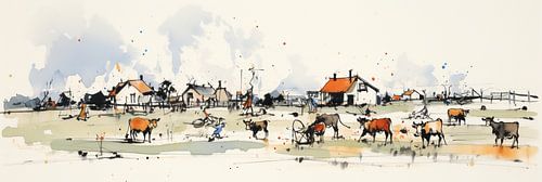 Kühe arbeiten 81986