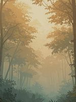 Flüsterwald in der Dämmerung
