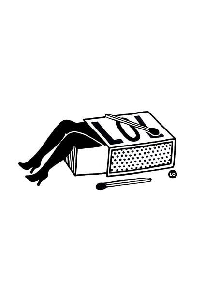 Matchbox 'LOL' with legs  by Lola Vogels
