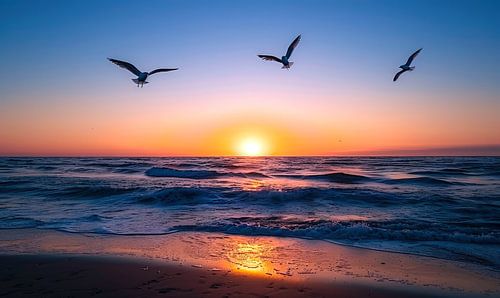 Vogelvlucht bij Schemerlicht 4