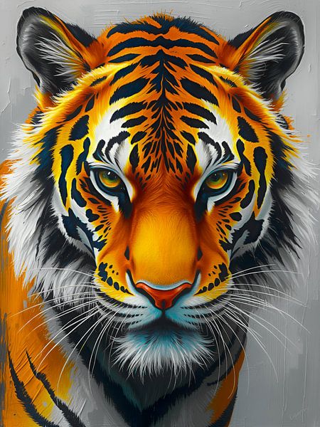 Majestueuze tijger - meesterwerk van dierenportretten van The Art of Mark Fischer