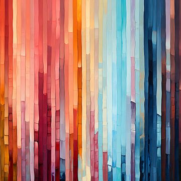 Decoratieve kleurrijke verticale stroken van Lauri Creates