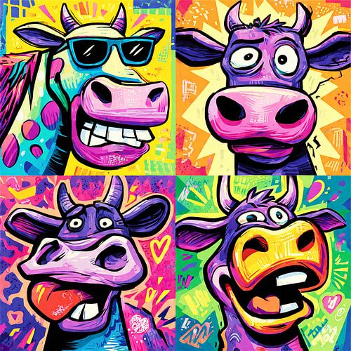 Pop art cows nr. 1