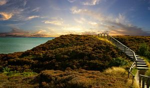 Coucher de soleil sur l'île de Sylt sur JGS-DigitalArt