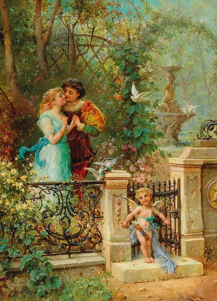 Sous le charme de Cupidon, Hans Zatzka par Des maîtres magistraux