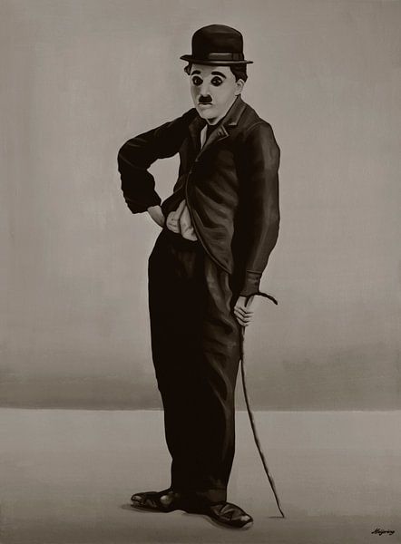  Charlie Chaplin Painting von Paul Meijering