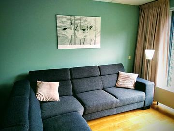 Kundenfoto: Japanische Kraniche im Schnee (Sound Battle) von Harry Eggens