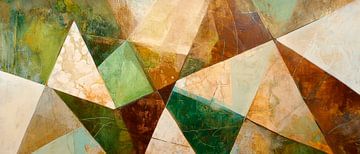 Geometrische dromen - Zee van kleurenEeuwige vormen - Kleurenpuzzel van Poster Art Shop