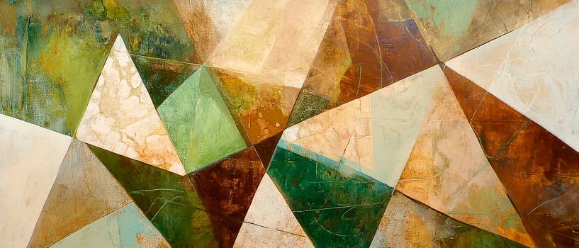 Geometric dreams - Sea of coloursEternal shapes - Colour puzzle by Poster Art Shop