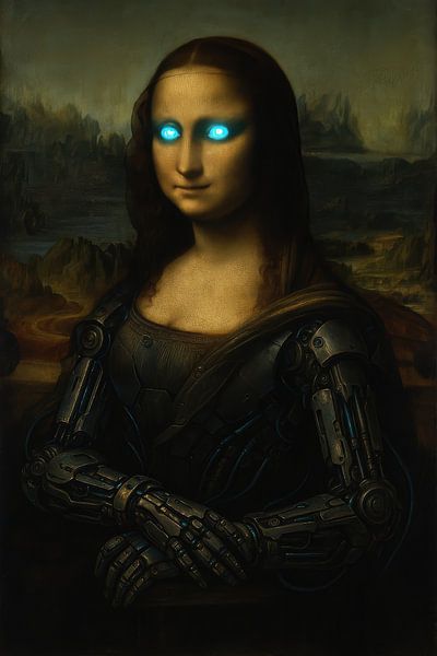 Mona Lisa Futuristisch von Poster Art Shop