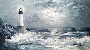 Leuchtturm im Meer