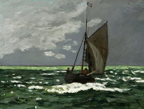 Claude Monet,Zeegezicht, storm, 1866