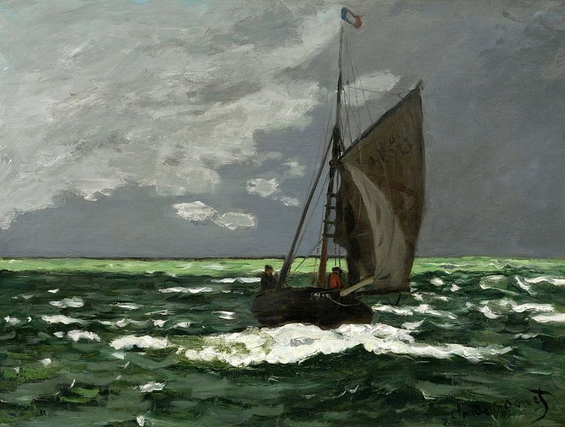 Claude Monet, Meereslandschaft, Sturm, 1866 von finemasterpiece