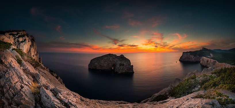 Soleil du soir en Sardaigne par Damien Franscoise