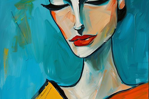 abstract portrait of woman