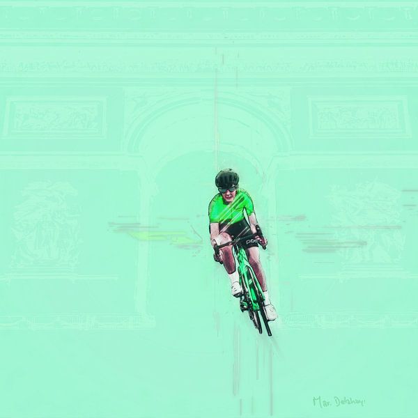 Radfahrer von Marjoline Delahaye