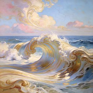 Goldenes Licht auf dem Meer