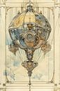 Drawing, Hot air balloon -6 by Peter Pen Drawings and Paintings thumbnail