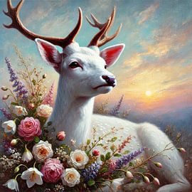 Märchenhafte Hirsche von Nicolette Vermeulen