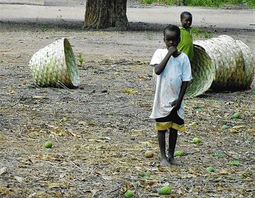 Portrait of Gambian boys. by Ineke de Rijk