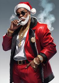 santa smoking