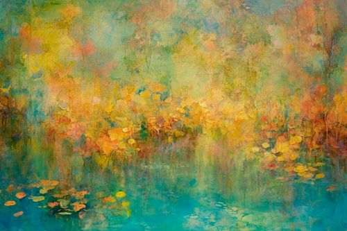Vibrant Haze – Abstract Impressionism in Soft Colors, Abstract, impressionism by Joriali Abstract
