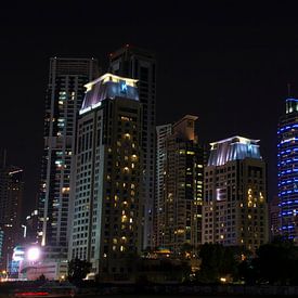 Dubai Marina skyline van Nicole Wetzels
