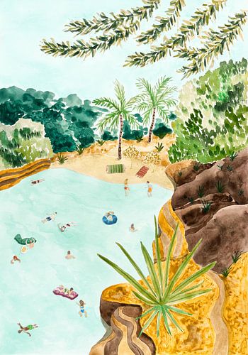 Tropische Lagunen-Oase