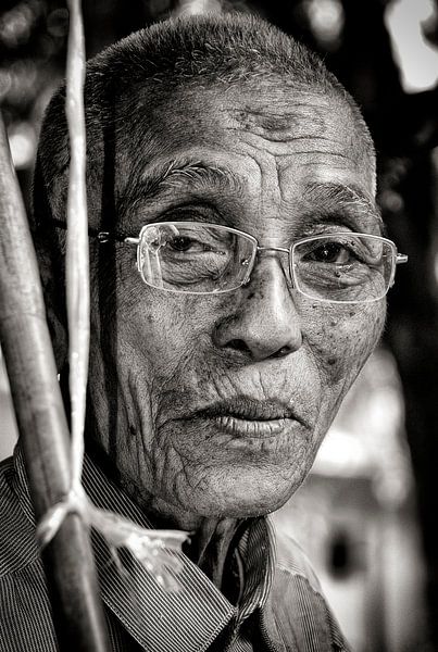 Bejaarde man. van Ton Bijvank