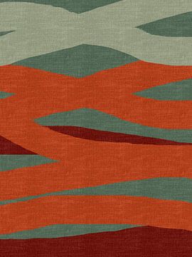 Abstrakte Linien und Formen in leuchtenden Farben. Retro-Muster