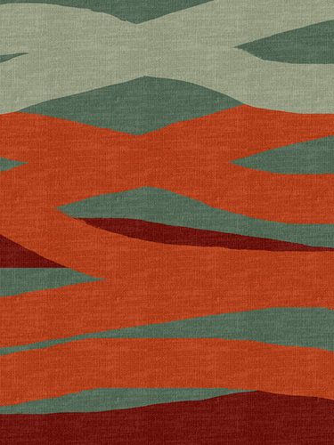 Abstracte lijnen en vormen in levendige kleuren. Retro patroon van Dina Dankers