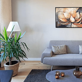 Kundenfoto: Lotus Abstrakt von Jacky, auf Leinwand