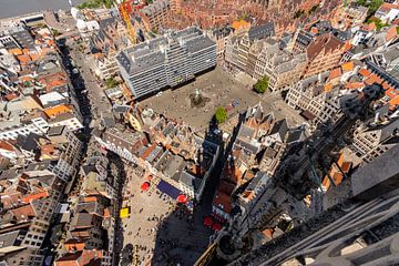 Uitzicht vanaf Kathedraal Antwerpen: Grote Markt van Martijn