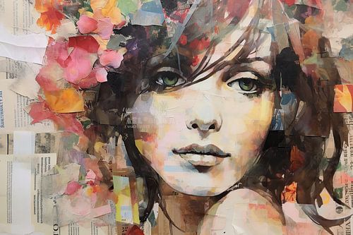 Grace | Modernes Portrait Collage