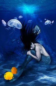 Mermaid in blue van Atelier Liesjes