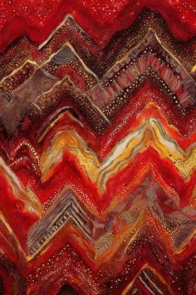 Red Waves of Energy by Whale & Sons