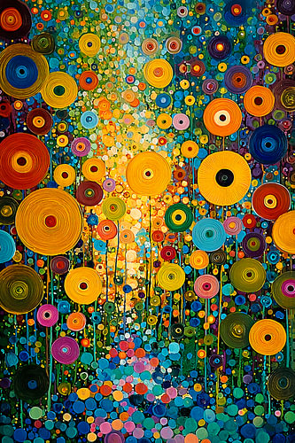 Bunte Blumen, Klimt