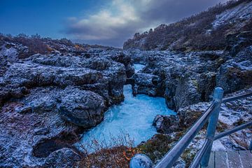 Barnafoss in de winter van peterheinspictures