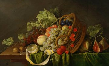 Stilleben mit einem Korb voller Früchte, Cornelis de Heem