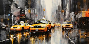 New York Taxis by ARTemberaubend