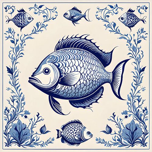 Delftsblauw Vis