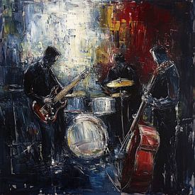 Abstracte muzikanten van TheXclusive Art