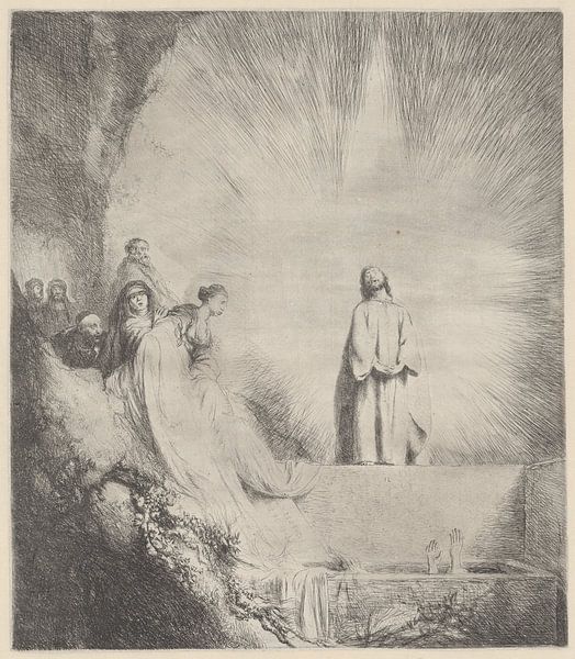 Erweckung des Lazarus, Jan Lievens, 1630 - 1631 von Marieke de Koning
