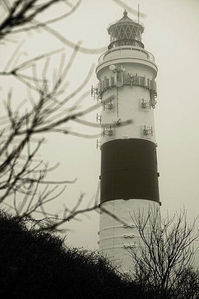Kampen lighthouse - colorless by Stephan Zaun