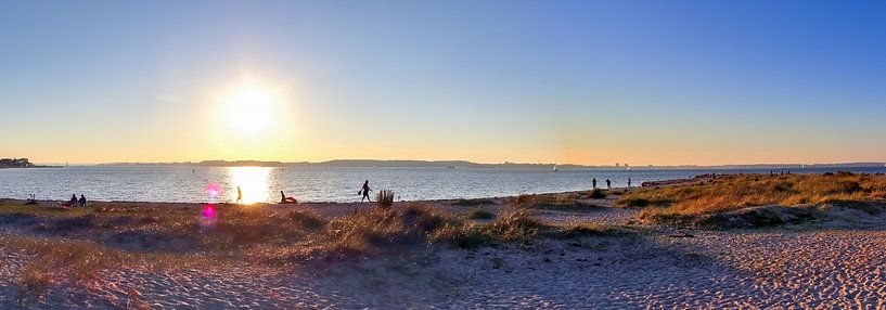 Panorama of a sunset at the sea by MPfoto71