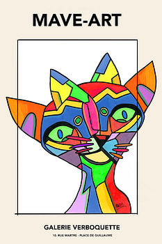 CATACHY abstract colourful POSTER or AFFICHE