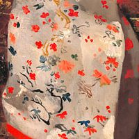 Detail van Meisje in een witte kimono, George Hendrik Breitner