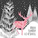 GRAPHIC ART SILVER Hello winter let it snow von Melanie Viola Miniaturansicht