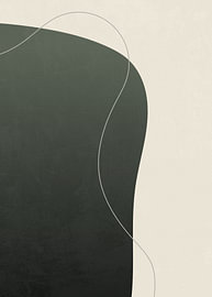 Modern Abstract Background with Organic Shapes and Wavy Line by Wisnu Xiao