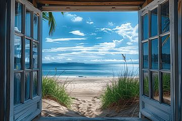 Blick aufs Meer von Steinfox Art